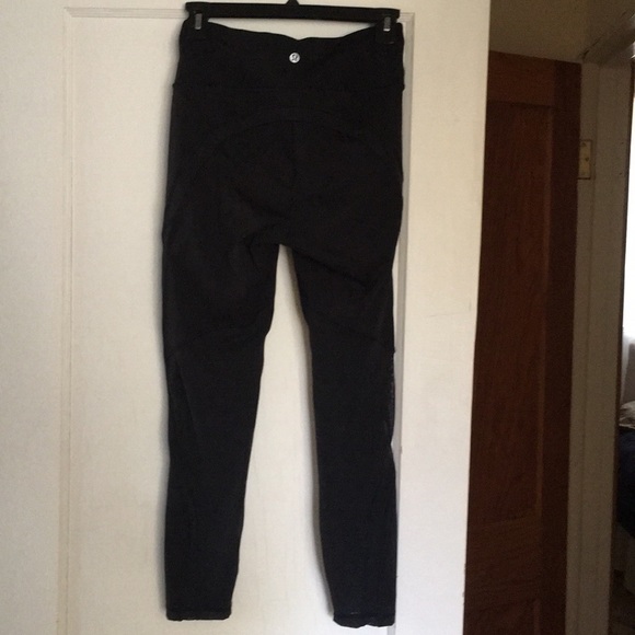 lululemon leggings with mesh dotted paneling - Picture 1 of 5